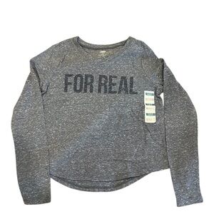 NWT Old Navy Kids Long Sleeve Gray Shirt
